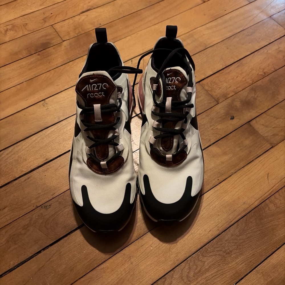 Nike 270 React Black and White Sneakers